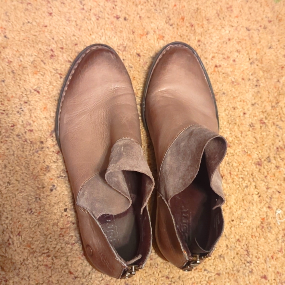 Grey Born booties